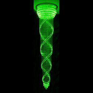 Fiber Optic Dual Spiral Chandelier