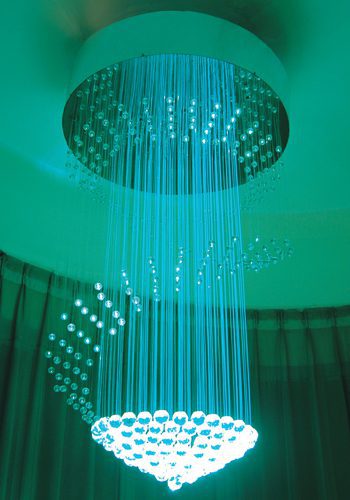 FNL-010 - Fiber Optic Meteor Chandelier - WDM Lighting |||