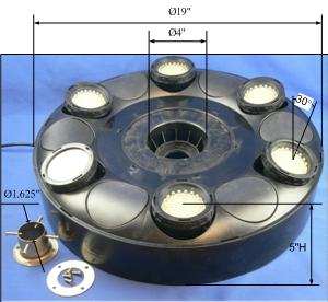 mc480-1 - 360 LED Floating High Power Fountain - WDM Lighting ||||||||