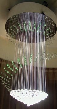 mfc22a - Fiber Optic Meteor Chandelier - WDM Lighting |||