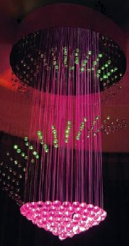 mfc22c - Fiber Optic Meteor Chandelier - WDM Lighting |||