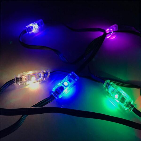 pebc - Dual Sided Minleon LED RGB Pebble String Light Plus Line - WDM Lighting ||||||