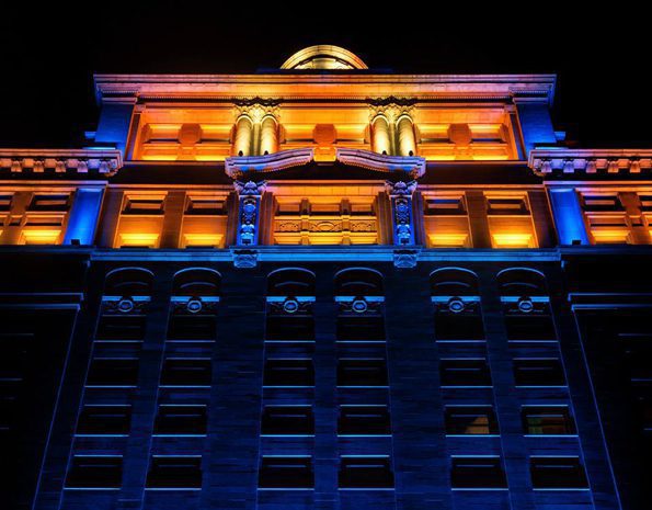 Night Skyline Perspective