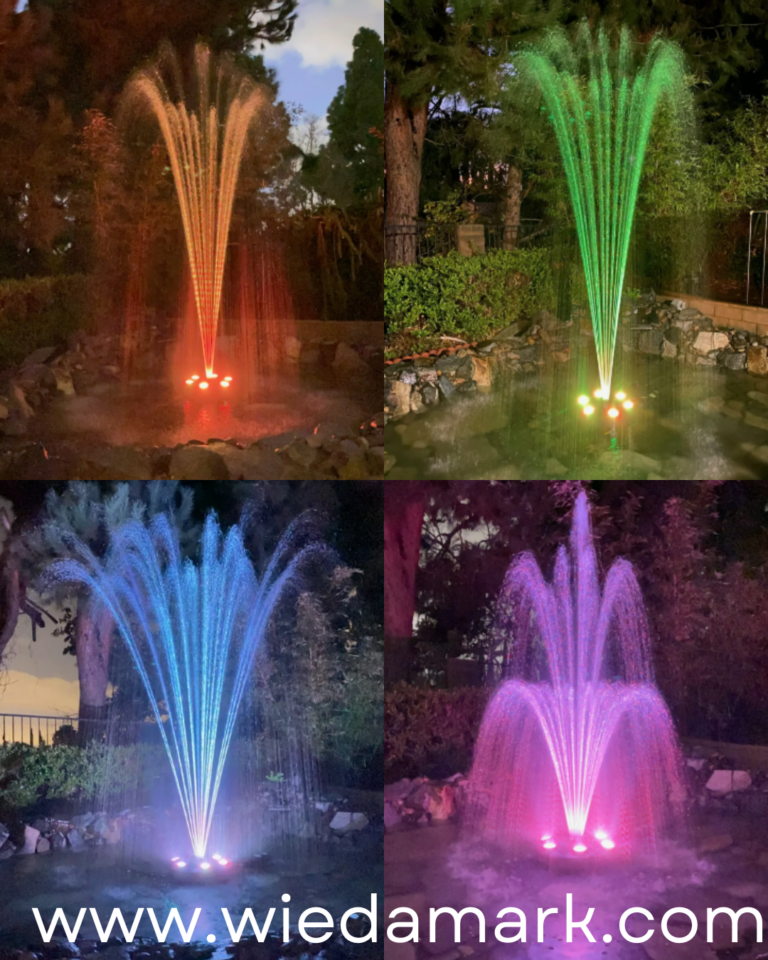 Wiedamark LED Floating Fountain with RGB Lights