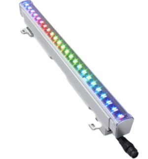 Color Kinetics -101-000200-11- iColor Accent Compact - 18.4-inch RGBW LED IP66-Rated Direct-View with Clear Lens and 105-Degree Beam in Gray Finish