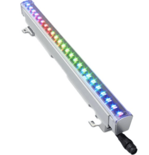 Color Kinetics -101-000200-11- iColor Accent Compact - 18.4-inch RGBW LED IP66-Rated Direct-View with Clear Lens and 105-Degree Beam in Gray Finish